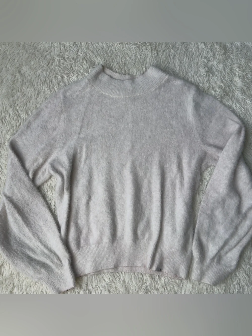 abercrombie kids Soft Crewneck Sweater in Pale Pink